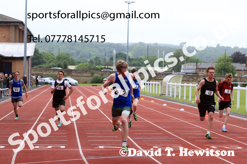 Sprints, 2026 Northumberland Schools Track and Field, Wentworth, Hexhan. Photo: David T. Hewitson/Sports for All Pics